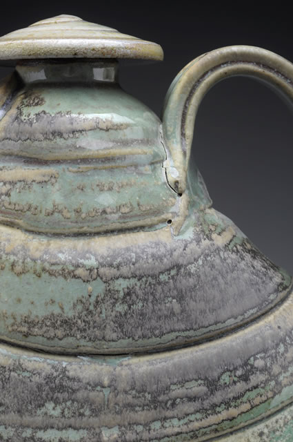 New Work :: Rocker Tea Pot close up  :: Tom White Pottery